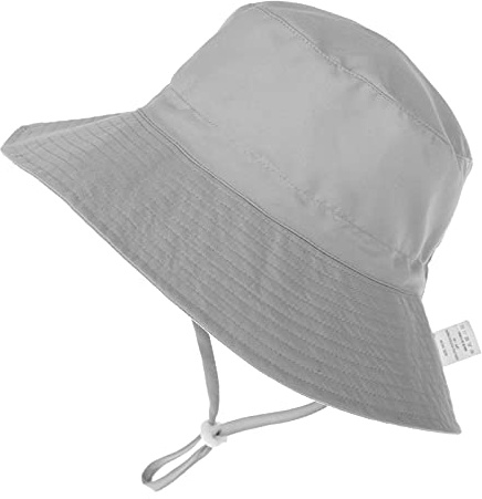 DRESHOW Baby Sun Hat Toddler Kids Sun Protection Cap Unisex Summer Bucket Hats with Chin Strap UPF 50+ for 2-6 Years