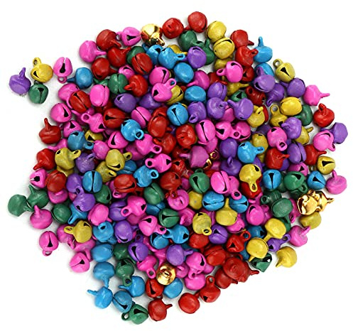 Mini Cascabeles, 300 Uds. De Cascabeles De 6mm, Para Manualidades, Pequeño, Abalorios De Cascabel Para Hacer Joyas, De Navidad DIY (Color)