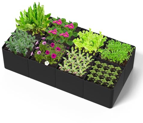 180 * 90 * 30 CM Pflanze Wachsende Tasche, Garden Pflanzsack aus Vliesstoff Pflanzbeutel für Balkon Terrasse Gewächshaus, Garten Pflanztasche fürKräuter, Blumen, Gemüse & Zimmerpflanzen - 128 Gallonen