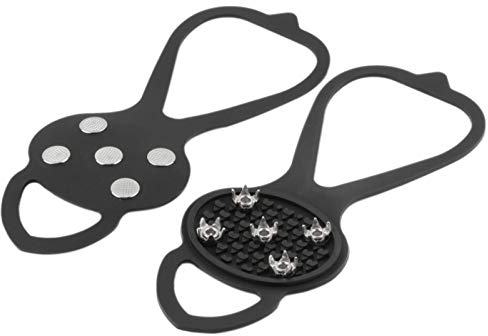 Schuhspikes Schnee und EIS Grödel Klettern Tools Home Improvement Eisbergsteigerei Klettern Traktion Schneestürme Bergsteige Schuhspikes Winter (B, One Size)
