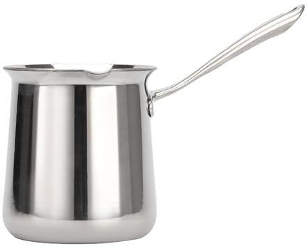 IMEEA Türkische Kaffeekanne - Milchkanne, Arabische Mokkakanne, Griechische Coffee Pot Aus 18/10 Edelstahl (600ml)