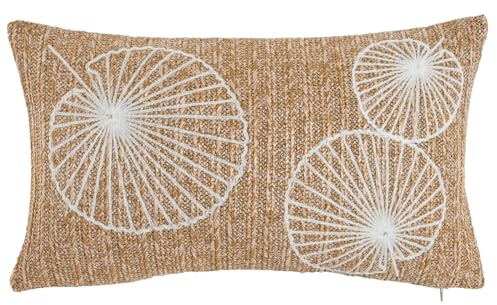 COJIN POLIESTER 50X15X30 380 GR. BORDADO NATURAL
