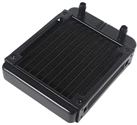 Ldbuejiaja 120 Mm 10 Tubi Computer Raffreddatore Acqua G1/4 Femminile Filetto Dissipazione Calore Per Computer PC CPU Sistema di Raffreddamento ad Acqua Refrigeratore In Alluminio