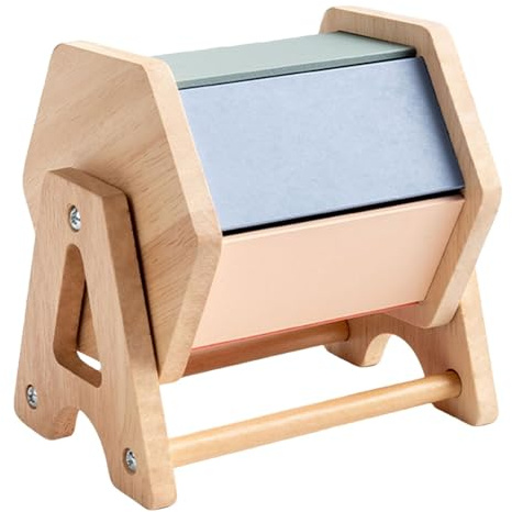 Luwecf Tambour en Tissu, Jouet éducatif en Bois pour Enfants de 6 à 12 Mois