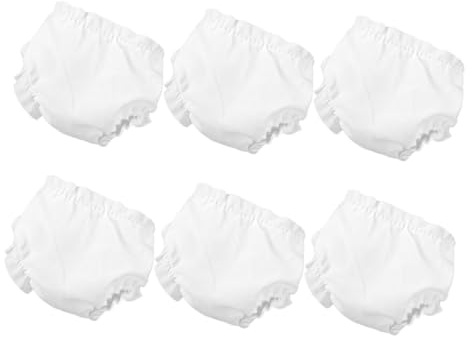 ORFOFE 6 Pezzi Mutandine per Bambole Mini Riutilizzabili Biancheria Intima e Pannolini per Bambole Accessori per Giochi di Ruolo