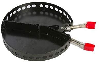 CampMaid Charcoal Holder - Durable Basket for Outdoor Grill or Camp Kitchen Equipment - Adjustable Heat Source Container - Outdoor Cooking Accessories