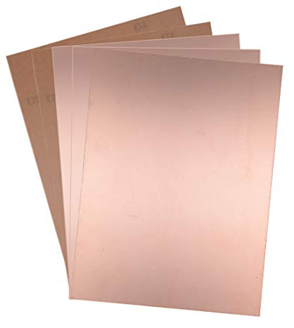 sourcing map 5Stk. Einseitige kupferkaschierte Laminat Leiterplatte FR4 200x150mm 7.87x5.91 Zoll 1.5mm Dicke DIY Prototyp PCB Tafel Namensschild