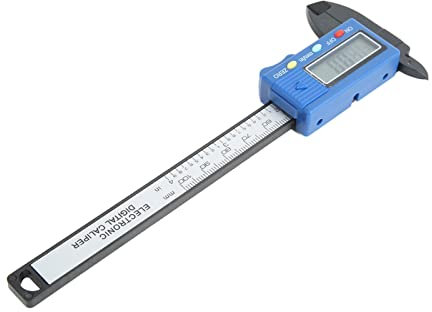 Calibrador Vernier Digital 0 a 100 Mm Conversión Imperial Métrica Calibrador Digital Ligero Herramienta de Medición Electrónica con Caja de Herramientas