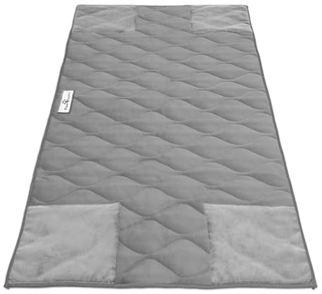 Paw Inspired PopCorner Pet Bed Mat for Small Animals, Guinea Pig Cage Liners, Washable Fleece Bedding or Pet Bed Mat for Small Animals (Gray, Midwest)