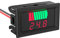 Batterietester DC 12 V, 24 V, 36 V, 48 V, 60 V, 72 V, Anzeige für Batteriespannung, Kapazität 2 in 1, Spannungsleser für Lithium-Ionen – Anzeige Rot