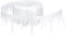 Ideen mit Herz Cinta decorativa en rollo, 4 m de largo, color blanco, autoadhesiva, aspecto satinado, guirnalda decorativa, decoración navideña (carámbanos, 4 cm de ancho)
