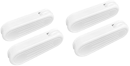 HASAYAKI Pesos de cordón de Cortina, Paquete de 4 Colgantes de Cuerda de plástico para persianas Verticales y Cortinas - Blanco