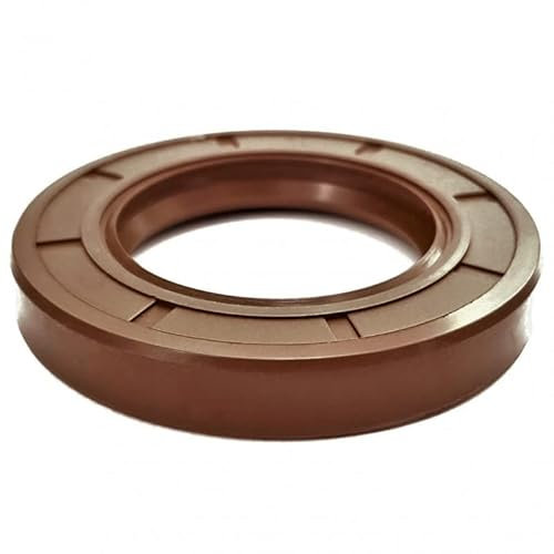 Öldichtung aus Gummi und Metall FKM Doppellippe 32 x 50 x 7 mm - Dichtungsring für Drehwellen, Getriebe und Hochtemperaturmotoren - Dichtung gegen thermische und chemische Beständigkeit SAMMA PARTS
