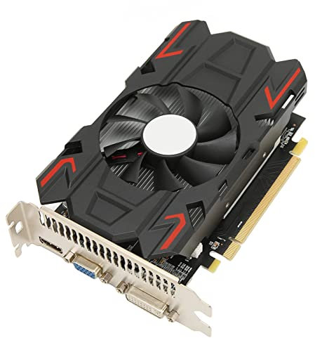 Annadue HD7670 Graphics Card, 4GB DDR5 128 Bit Desktop PC Gaming Graphics Card with HDMI/DVI/VGA and Cooling Fan for Computer Gaming Video Editing
