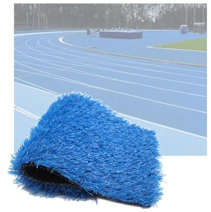 Gazon artificiel Tapis de pelouse de jardin pour salle de sport, rouleau de gazon artificiel doux et non brûlant, tapis de gazon artificiel réversible en caoutchouc pour animaux domestiques,