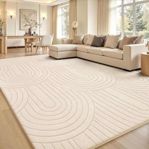 Sour Lemon Tapis d'Zone Gris 160x230 cm, Tapis Salon Motif Semi-Circulaire 3D, Tapis Extra Grand Poils Courts Antidérapants Lavables à la Machine pour Chambre d'Enfant