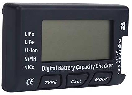 Yosoo Digital Batteritestare 0,001V Noggrannhet Spännings- och Kapacitetskontroll för LiPo Li-ion LiFe NiMH NiCd-batterier med Kompakt Bärbar Design