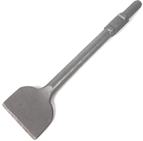 JACKCHEN 4 Inch Wide Tile & Removing Tile and Stone Chisel for hex.30mm Demolition Jack Hammers, 16 Inch Long, Alloy Steel Construction, 4 x 16 Chisel Bit for Demolition Concrete Breaker
