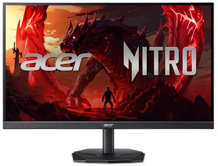 Acer Nitro 27 Inch Full HD 1920 x 1080 ZeroFrame Design Gaming IPS Monitor | AMD FreeSync Premium | 200Hz Refresh | Up to 0.5ms | 1 x Display Port 1.2 and 2 x HDMI 2.0 Ports | KG271 X1biip