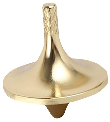 HONITANO Jouet Gyroscope en Cuivre Or, Portable et Léger pour Adultes