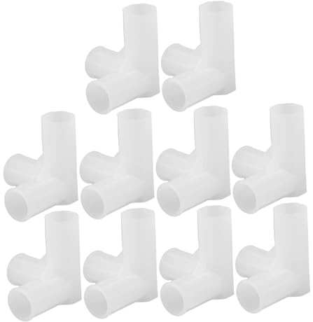 iplusmile Connettore Tre Vie per Armadio, Collegamento Guardaroba in Plastica Bianco, 10 Pezzi, Facile Installazione per Shoe Rack e Dryer