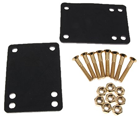 SM SunniMix 2 Set Skateboard Riser Pads Gummi Shockpads mit Schrauben und Muttern Set