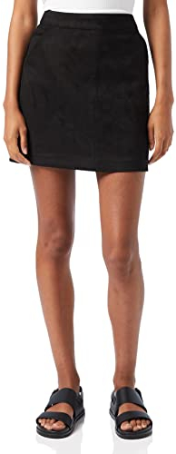 VERO MODA Damen Vmdonnadina Faux Suede Short Skirt Noos Rock, Schwarz, XL EU