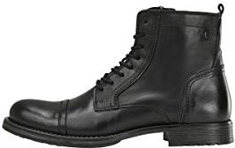 JACK & JONES Herren Jfwrussel Leather Anthracite 19 Stiefelette, Anthrazit, 44 EU
