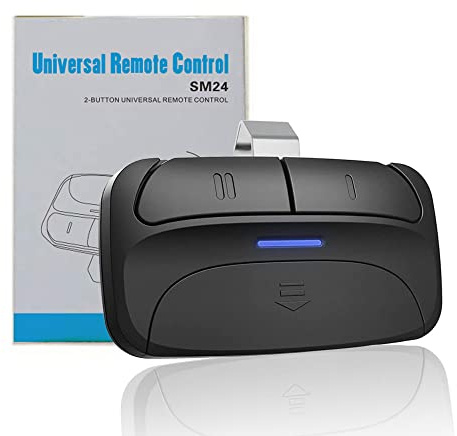 Universal 2-Button Garage Door Opener Remote, Works with Chamberlain, LiftMaster, Craftsman, Genie, DIP Switch and More, Replacement for Clicker KLIK1U 375UT 373LM 973LM 893LM 893MAX