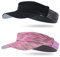 Arcweg Visor Elastisch Sonnenschild Mit Frottee Stirnband Tragbar Schweißaufnehmbar Sonnenhut Visor Hat Sport Cap Schirm für Tennis Running Golf Wandern (Schwarz+Rot, One Size)