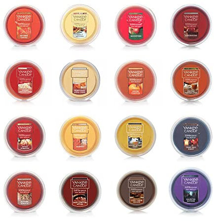 Yankee Candle Scenterpiece Easy MeltCups — Set of 4 Random Scent Sampler (Fall/Autumn)