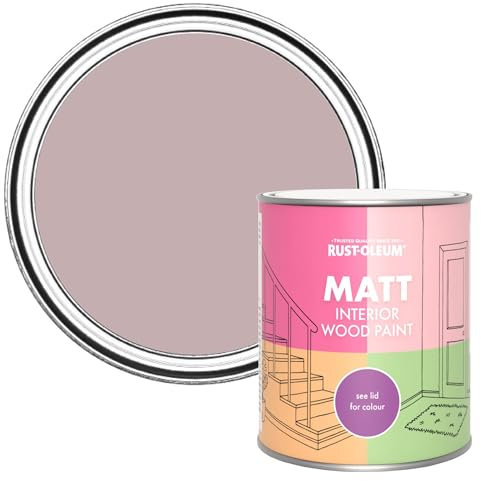 Rust-Oleum Pink Interior Wood Paint in Matt Finish - Little Light 750ml