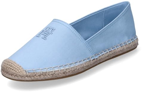 Tommy Hilfiger Damen Slipper/Espadrilles Blau Textil, Größe:41, Farbauswahl:hellblau