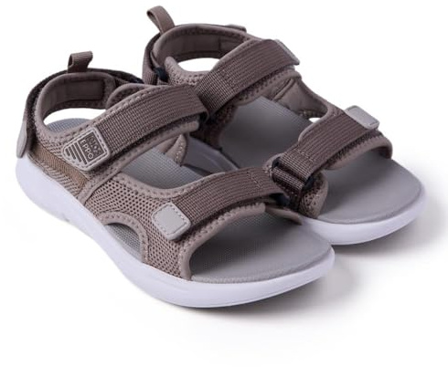 GIOSEPPO ELWAK - Sandalias Californianas para Niño con Rejilla, Cierre Ajustable en el Empeine y Talón, Comodidad y Ligereza, Color Taupé, Talla 31