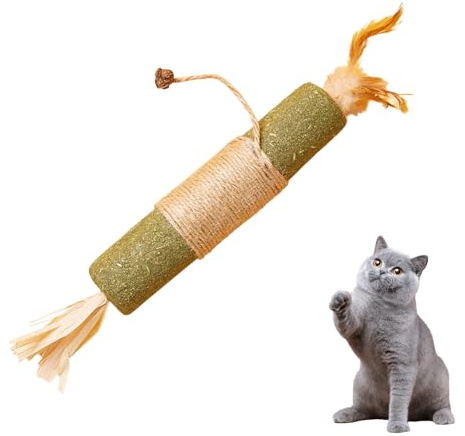 Generico Bastoncini Da Masticare Per Gatti | Gioco Per Pulizia Denti Con Corda In Sisal - Giocattoli Per Gattini Da Dentizione Indoor,per Arricchimento Ambientale e