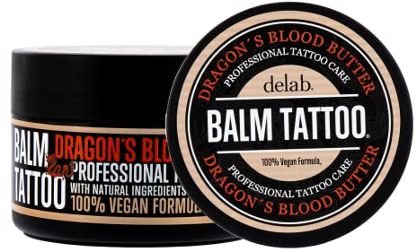 BALM TATTOO Dragon's Blood Tattoo Pflege Butter 250ml, vegan und feuchtigkeitsspendend, Tattoocreme Tattoopflege Aftercare