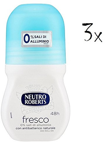 3 st. Neutrro Roberts blå fresh fresco deo roll-on 50 ml deoroller deodorant 48 h
