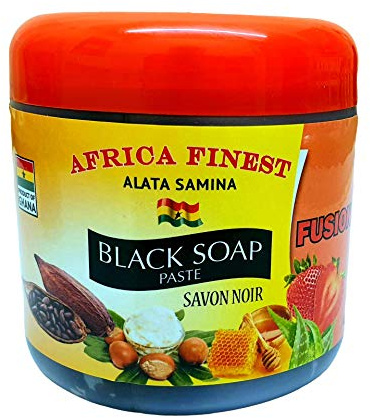 Africa Finest Natural Black Soap Paste (Fusion) (Exfoliate & Hydrate Skin) 450g