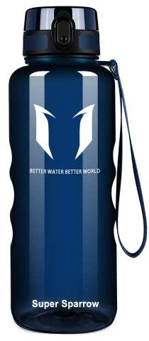 Super Sparrow Trinkflasche - 1.5L - Wasserflasche Auslaufsicher -Sportflasche BPA-Frei | Schule, Sport, Wasser, Fahrrad