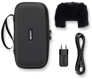 Zoom APH-2e Pack d'accessoires pour enregistreur portable Zoom H2essential, Version UE, Étui de transport H2e, Pare-vent en fourrure, Adaptateur secteur, Câble USB-C