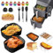 Heißluftfritteuse Zubehör für Ninja Doppelkorb XL 9,5L Heißluftfritteuse SL400EU, SL400EUCP und AF400EU Airfryer Sets