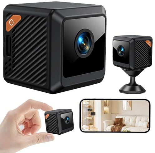 WDEC Mini Kamera För Hemmet, Mini Hem Säkerhetskamera Inomhus, Utomhus Säkerhetskamera, Kamera Hus Säkerhet, För Hemma Säkerhet, Baby Monitor, Husdjur, Wi-Fi IP