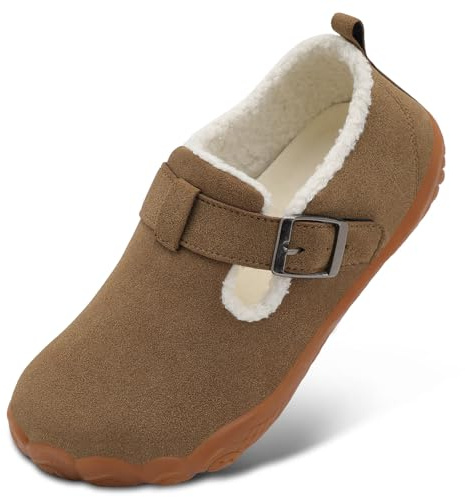 BARERUN Womens Slippers Mens Slippers Wide Diabetic Shoes with Adjustable Strap for Diabetic Swollen Feet Outdoor Indoor Walking Shoes Brown 10 Women 8.5 Men