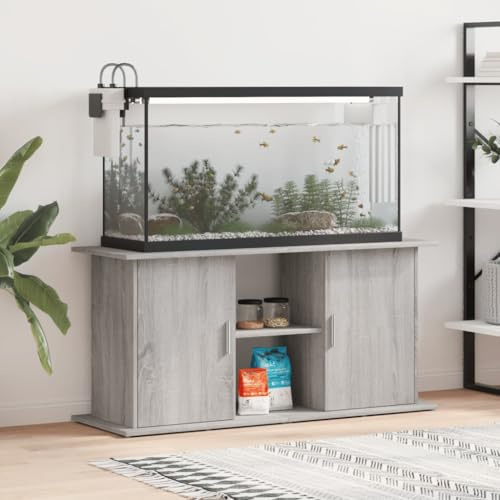 Frdhee Armadio per acquario, per terrario, colore grigio, 121 x 41 x 58 cm, in legno