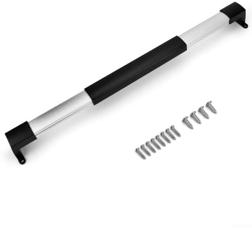 Mango de barra transversal para puerta de caravana de ancho ajustable para remolque de caravana de 21, 65 a 28 y 74 pulgadas, material de aleación de aluminio para mayor estabilidad