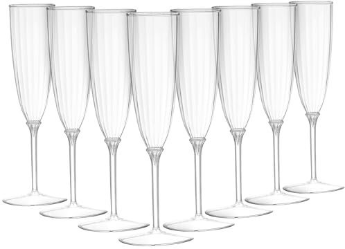 Générique Decor Decorline - 8 FLÛTES À CHAMPAGNE LUXE 200ML - TRANSPARENT