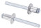 sourcing map Blind Rivets, Aluminum Pull Rivets Core Decoration Rivets 6mm Diameter 10mm Grip Length Silver Tone, 25pcs