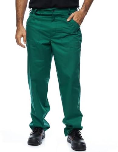 MAZALAT work wear Pantalons de Travail Homme, Pantalons de Travail Modèle Classique, Pantalon Cargo, Vêtements de Travail, Grandes Tailles jusqu'à 3ХL, Vert, 46