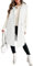Tankaneo Damen Lange Puffer Weste Ärmellos Kapuze Gesteppt Winter Outwear Warme Jacken Mäntel, Weiss/opulenter Garten, Large