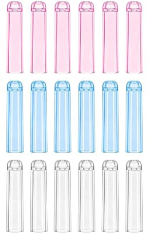 yomoe 18 Piezas de Cubierta Protectora de Punta de Lápiz, Tapas de Lápiz de Plástico, Tapas de Lápiz de Colores para Lápices de Madera, Soporte Extensor de Lápiz